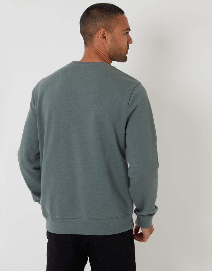 Crew Neck Sweatshirt in Blue