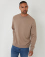 Taupe Crew Neck Sweatshirt