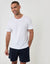 Navy Pique Pleated Sweat Shorts