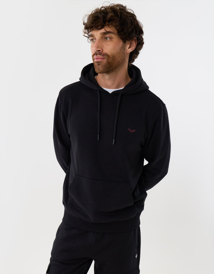 Cotton Rich Hoodie & Cargo Jogger Set in Black