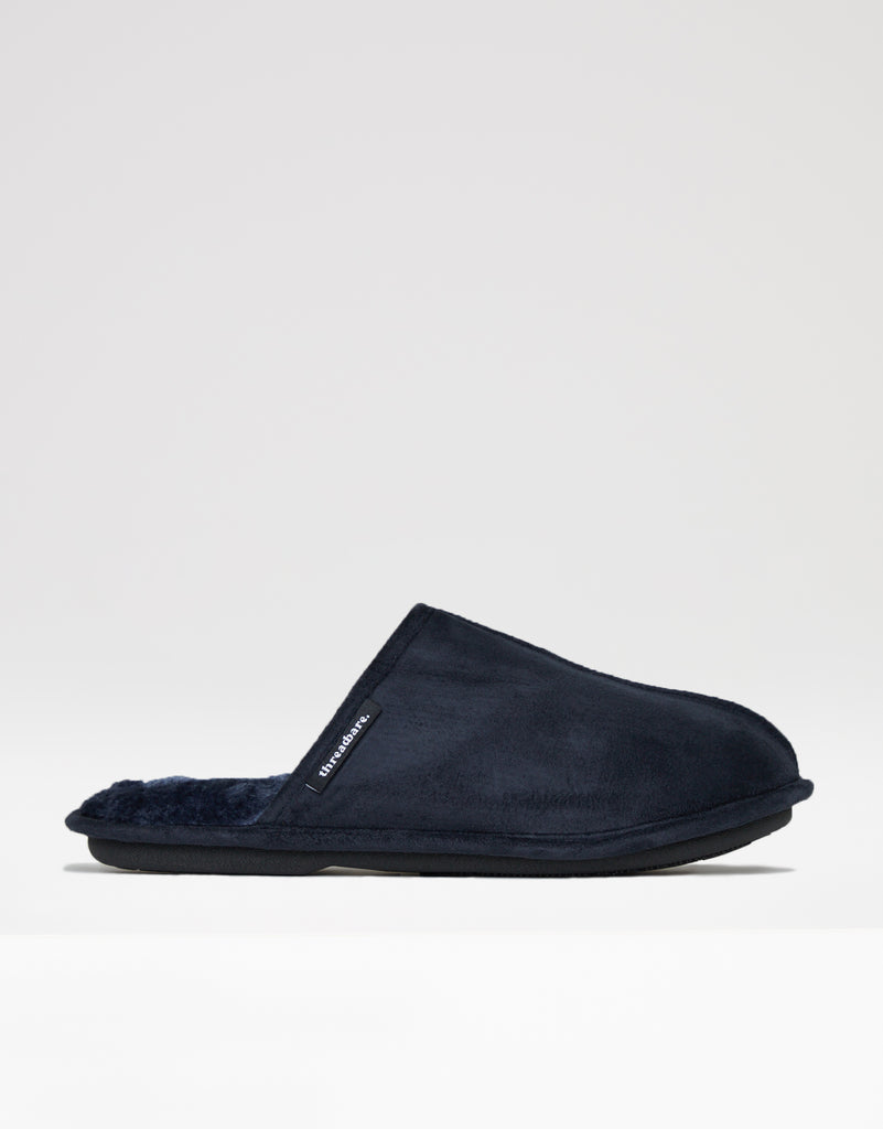 Mens Nightwear Ben Sherman Mens Slippers Threadbare Men's Navy