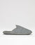 Light Grey Felt Mule Slippers with Borg Lining
