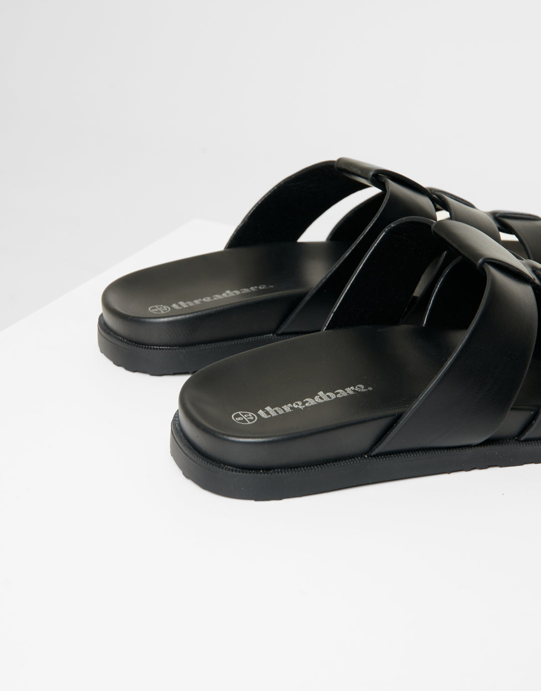 Black Gladiator Sandals