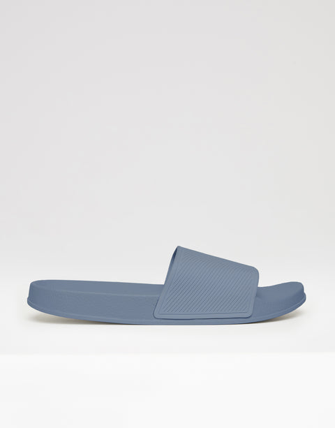 Threadbare Sliders in Grey - side view