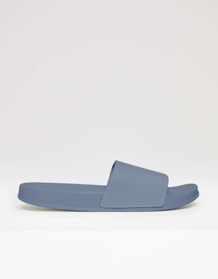 Threadbare Sliders in Grey - side view