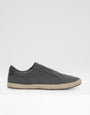 Threadbare Cotton Canvas Slip On Espadrilles in Grey - side view