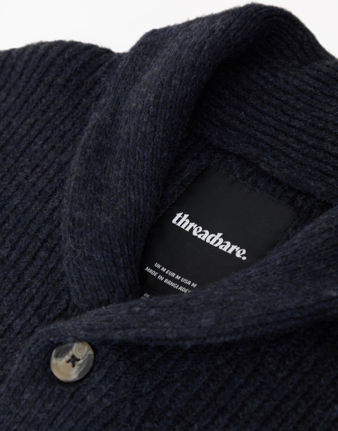 Navy Marl Shawl Cardigan