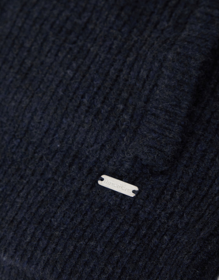 Navy Marl Shawl Cardigan