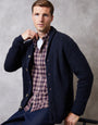 Navy Marl Shawl Cardigan