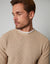 Ecru Mock Tee Crew Neck Jumper