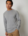 Grey Marl Crew Neck Knitted Jumper