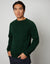 Forest Green Crew Neck Knitted Jumper