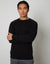 Black Crew Neck Knitted Jumper