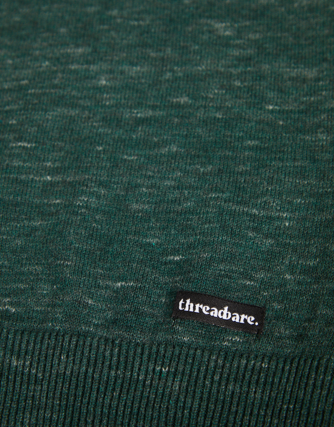 Green Marl Crew Neck Knitted Jumper