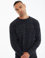 Black Crew Neck Knitted Jumper