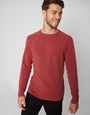 Orange Crew Neck Knitted Jumper