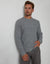 Grey Twist Waffle Knit Crew Neck Jumper