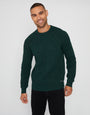 Green Raglan Sleeve Crew Neck Jumper