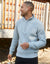 Grey Marl Knitted Quarter Zip Jumper