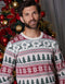 Ecru Fairisle Christmas Crew Neck Jumper