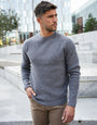 Grey Knitted Crew Neck Jumper