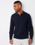 Navy Long Sleeve Quarter Zip Knitted Polo Jumper