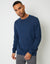 Denim Blue Mini Cable Knit Crew Neck Jumper
