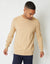 Beige Mini Cable Knit Crew Neck Jumper