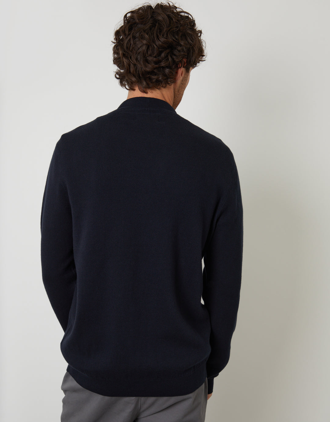 Navy Knitted Cardigan