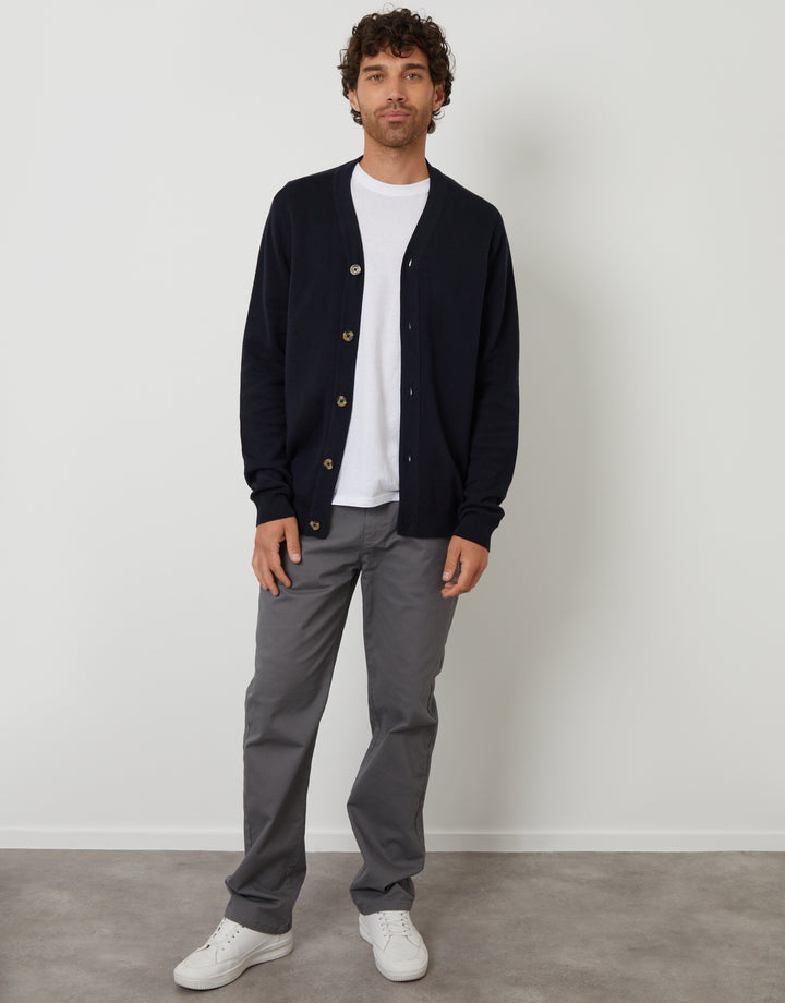 Navy Knitted Cardigan