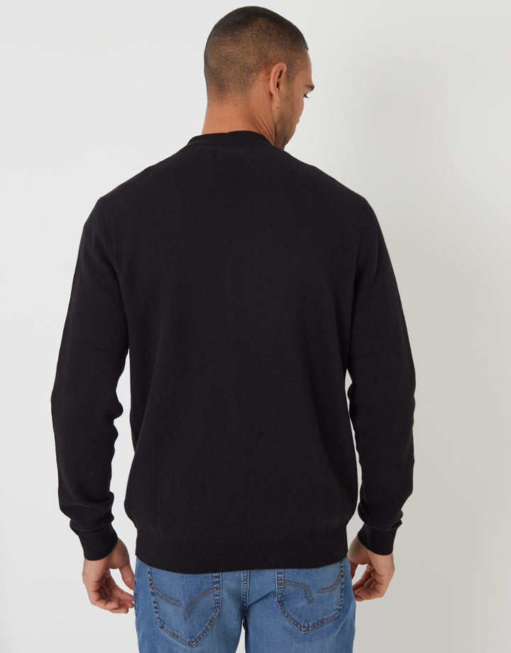 Black Knitted Cardigan