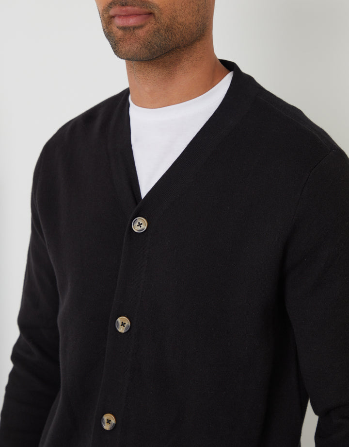 Black Knitted Cardigan