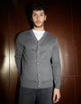 Charcoal Grey Marl Knitted Cardigan