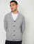 Grey Marl Cable Knit Shawl Cardigan