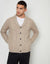 Stone Cable Knit Shawl Cardigan