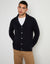 Navy Cable Knit Shawl Cardigan