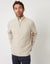 Ecru Cable Knit Detail Quarter Zip Jumper