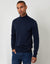 Knitted Roll Neck Jumper in Navy