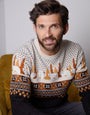 Black Cable Knit Fairisle Christmas Jumper