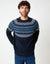 Navy Raglan Fairisle Christmas Jumper