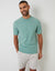 Sage Green Textured Front Knitted T-Shirt