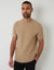 Brown Textured Knitted T-Shirt