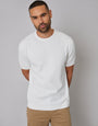 Ecru Textured Front Knitted T-Shirt