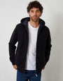 Navy Padded Knitted Jacket