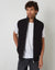 Black Knitted Quilted Gilet