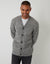 Grey Twist Knitted Button Up Cardigan
