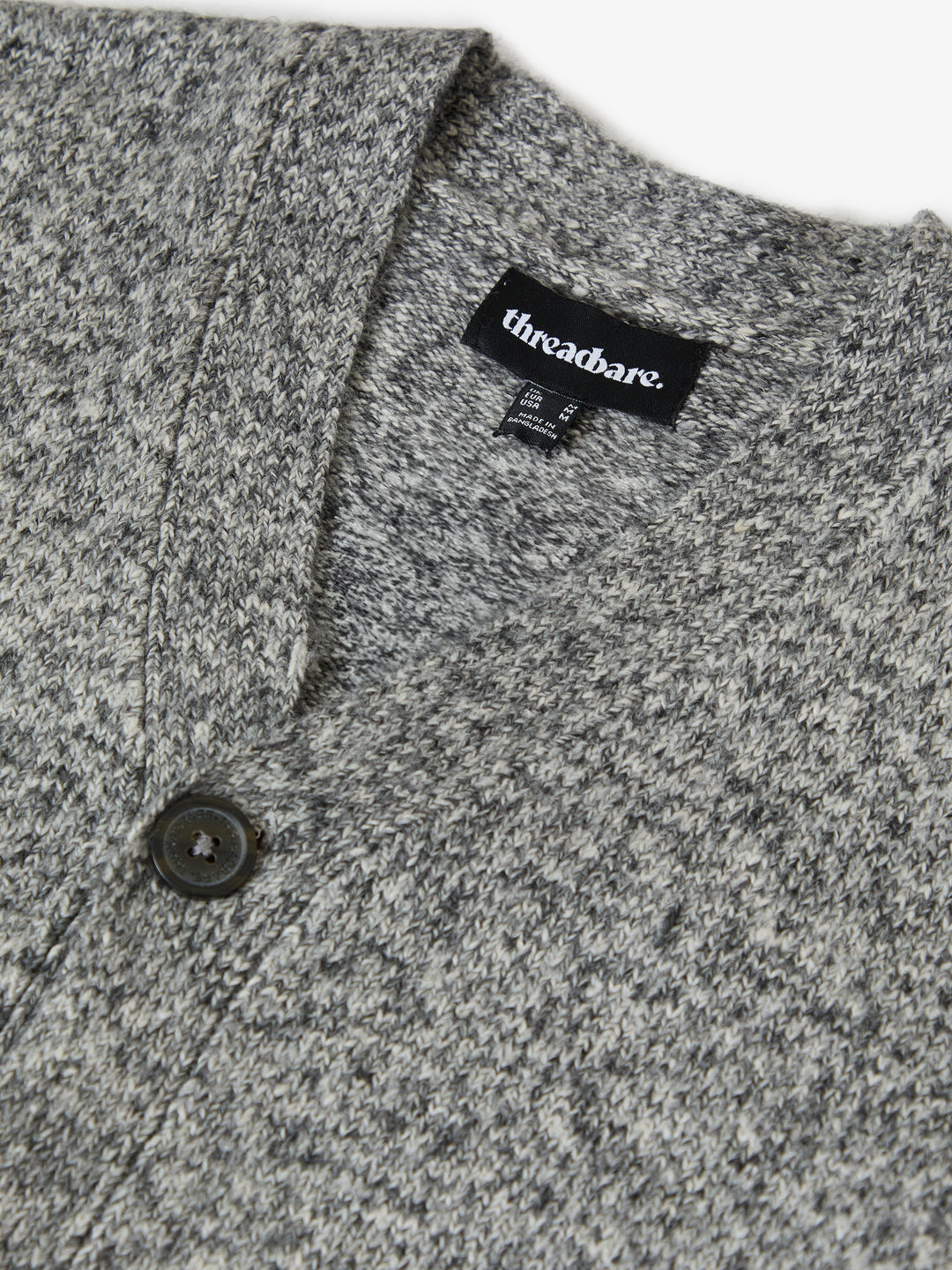 Grey Twist Knitted Button Up Cardigan