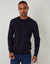 Navy Cable Knit Crew Neck Jumper