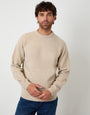 Stone Raglan Rib Knitted Crew Neck Jumper