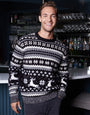 Black Christmas Fairisle Knitted Jumper